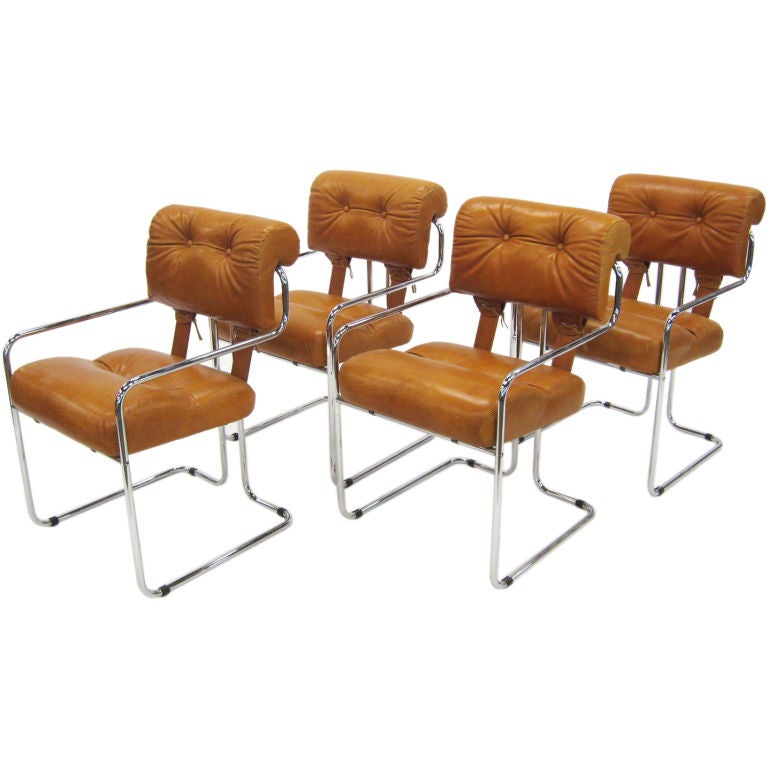 Set of four Tucroma chairs by Guido Faleschini for Pace