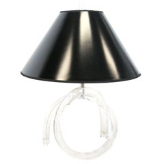 Astrolite lucite table lamp by Ritts