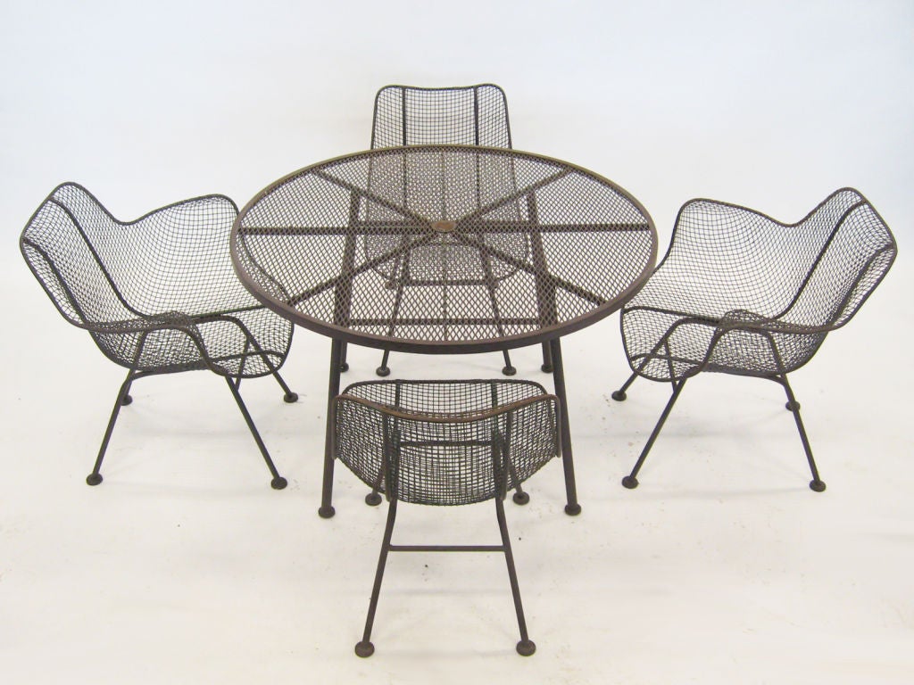 Russell Woodard "Sculptura" table & chair set