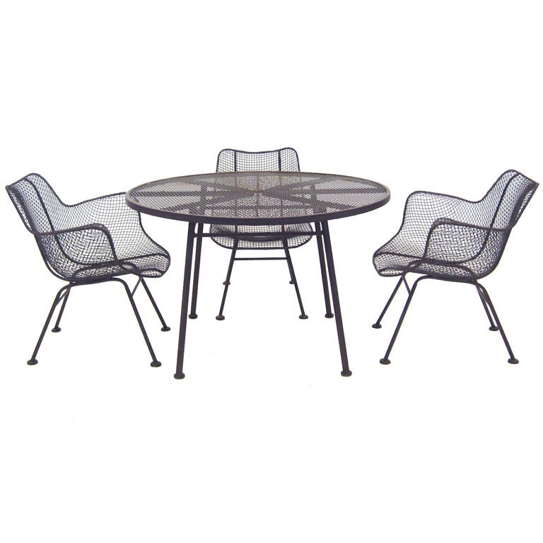 Russell Woodard "Sculptura" table 
chair set