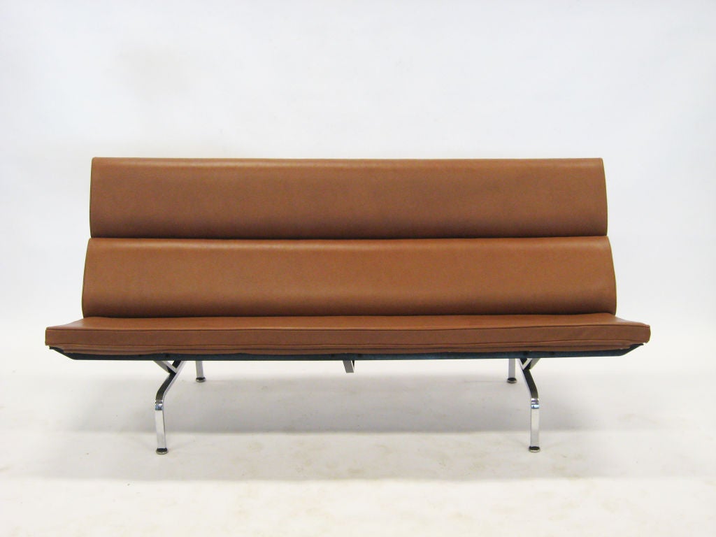 eames leather sofa