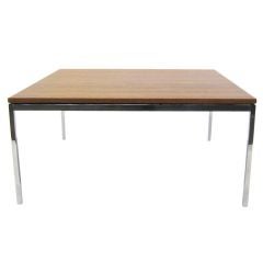 Table basse/table d'appoint Florence Knoll en noyer
