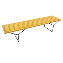 Bertoia slat bench by Knoll