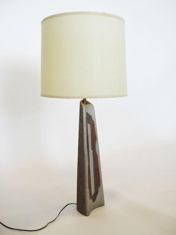 American Ceramic table lamp by Rita Sargen