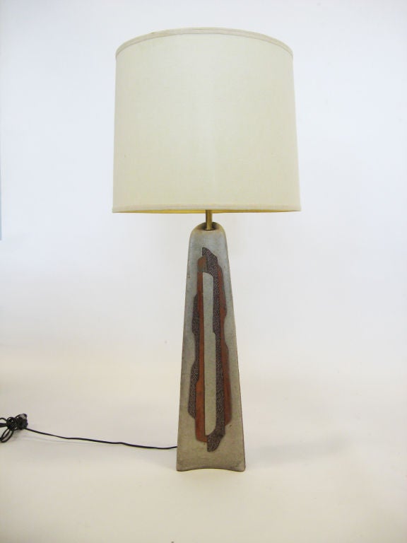 Ceramic table lamp by Rita Sargen 2