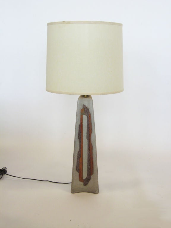 Ceramic table lamp by Rita Sargen 3