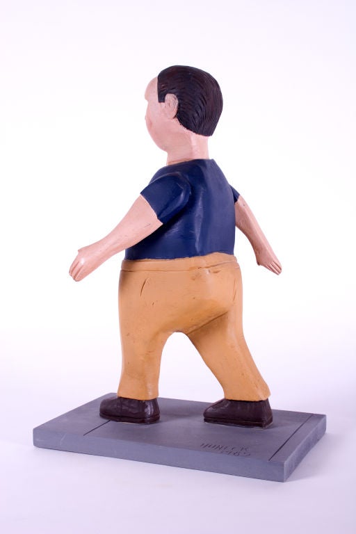 Folk Art Steve Huneck (1948-2010) | Walking Man
