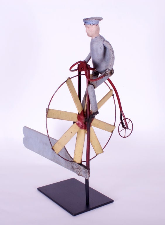 Anonymous |Velocipede Whirligig | New England In Good Condition For Sale In Wyomissing, PA