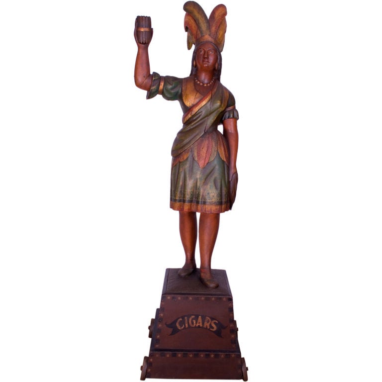 Thomas V. Brooks 1826-1895  Tobacconist Indian Maiden