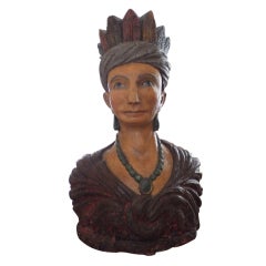 Antique Anonymous | Cigar Store Indian Bust