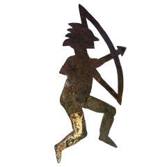 Vintage Anonymous | Great Action Indian Weathervane