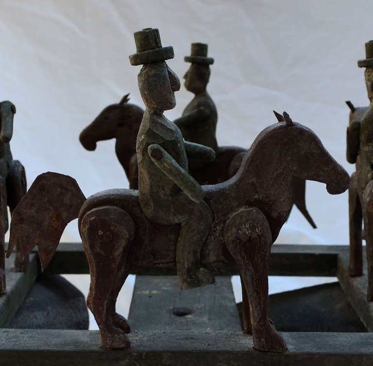 American Anonymous | Horse and Rider Whirligig For Sale