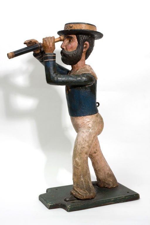 Folk Art Anonymous | Jack Tar | Wood and Polychromed Trade Sign