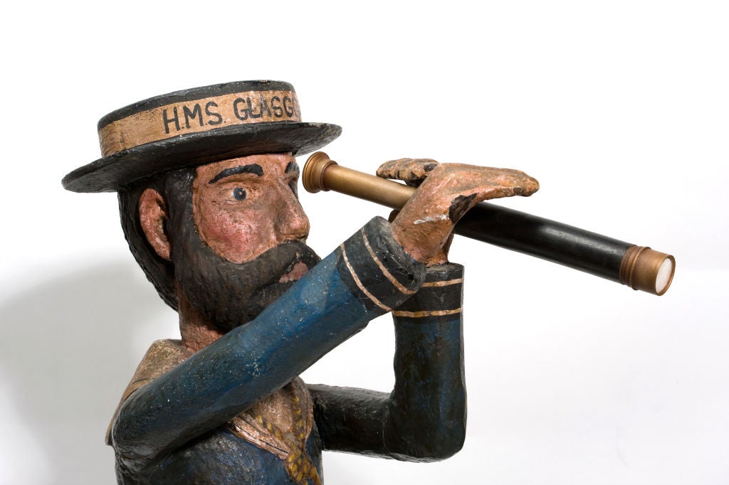 European Anonymous | Jack Tar | Wood and Polychromed Trade Sign