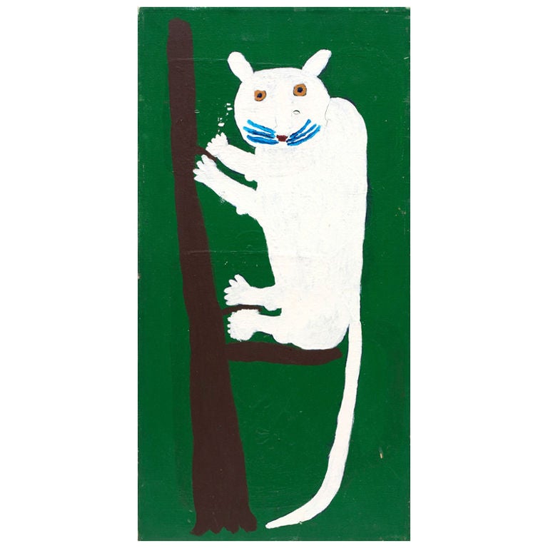 J.T. “Jake” McCord (1945- ) | Untitled (Green Cat)