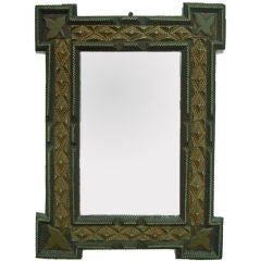 Anonymous | Tramp Art Frame with Mirror