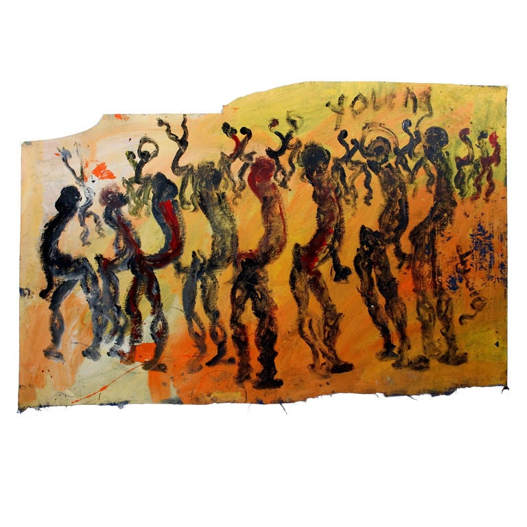 Purvis Young (1943-2010)| People Move Around, 1987 For Sale