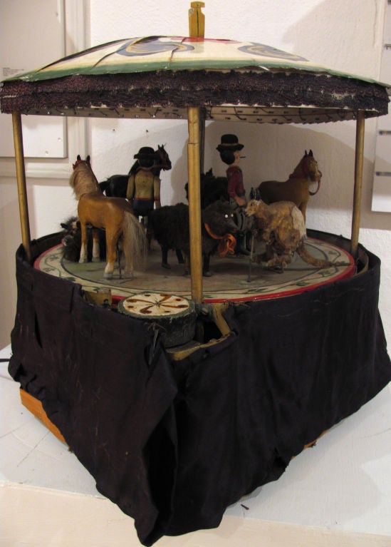 Variable Speed Control | Working Mechanical Carousel with Animals and Men