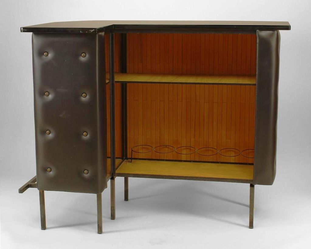 French Jacques Adnet- Bar cabinet