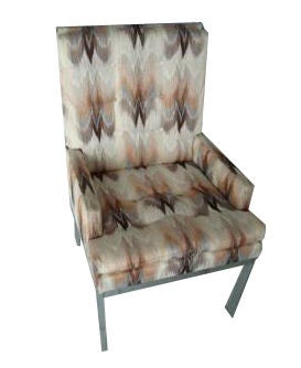 Set of Four Fabric Armchairs 70s by Directional