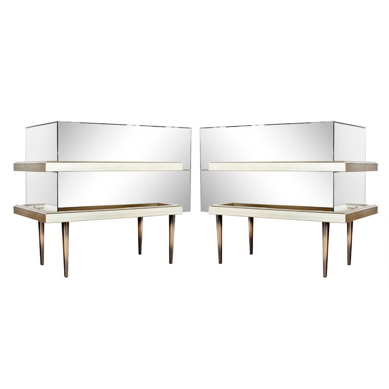 Illusion Nightstands by Luis Pons For Sale