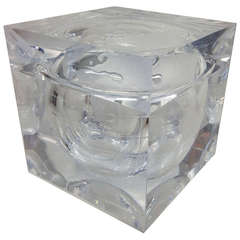 Lucite Globe Icebox