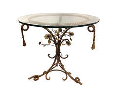 Iron Table with Roses