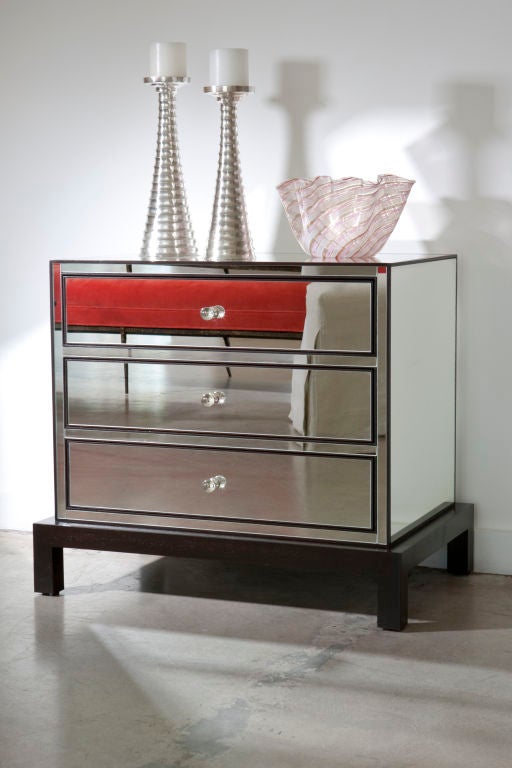 Valentino Mirrored Nightstand