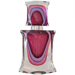Murano Perfume Bottle by Luigi Onesto, 10.5H