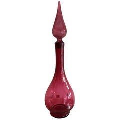 Rose Decanter with Teardrop Stopper
