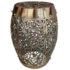 Brass Fretwork Garden Stool