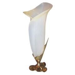 Vintage Rougier Cala Lily Lamp