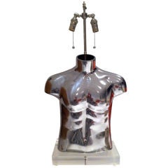 Polished Chrome Torso Lamps