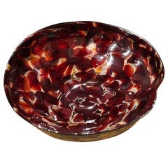 Chihuly Rose Petal Bowl