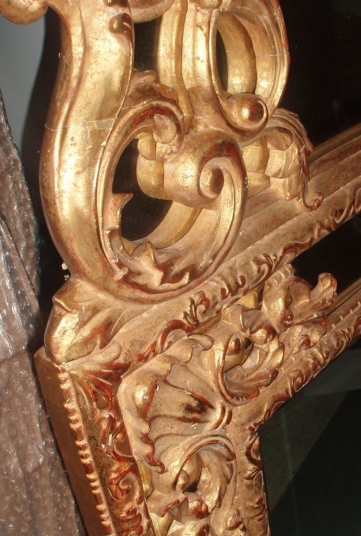 Regence Style Giltwood Mirror In Good Condition For Sale In Palm Beach, FL