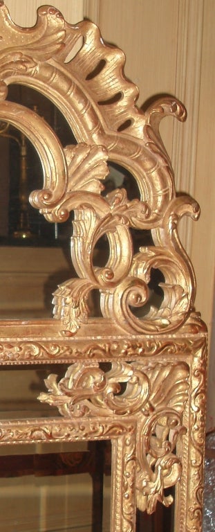 20th Century Regence Style Giltwood Mirror For Sale
