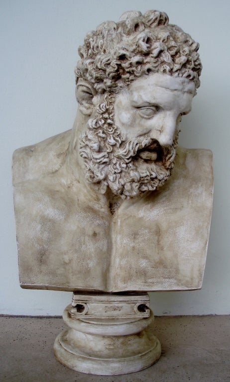 Very Charming Cast Resin Portrait Bust of 