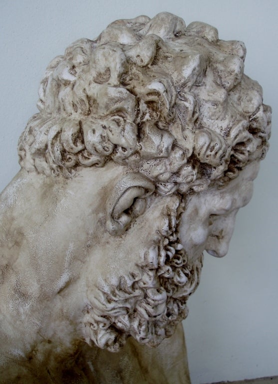 20th Century Portrait Bust of Greek Hero Hercules