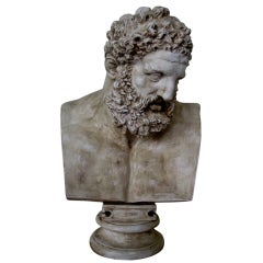 Portrait Bust of Greek Hero Hercules