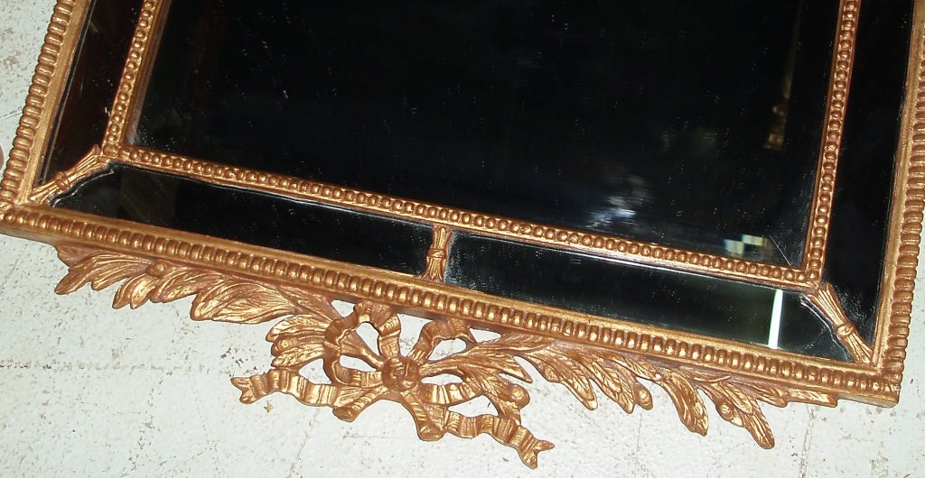 Spiegel im Louis-XVI-Stil mit Pfeilerglasrahmen im Angebot 2