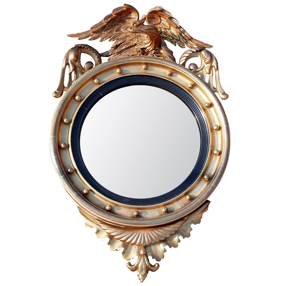 Handsome Regency Style Convex Mirror