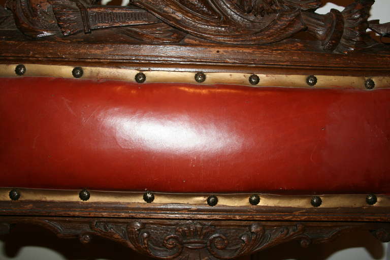 18th Century Hand-Carved Oak Fauteuil 2
