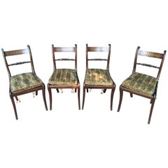 Set of Four Regency Rosewood Side Chairs