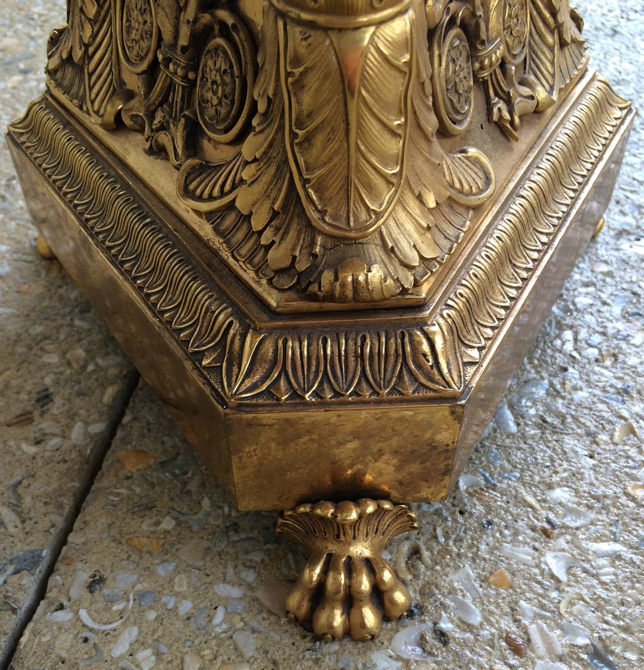 Charles X Bronze Doré Centerpiece In Good Condition In Palm Beach, FL
