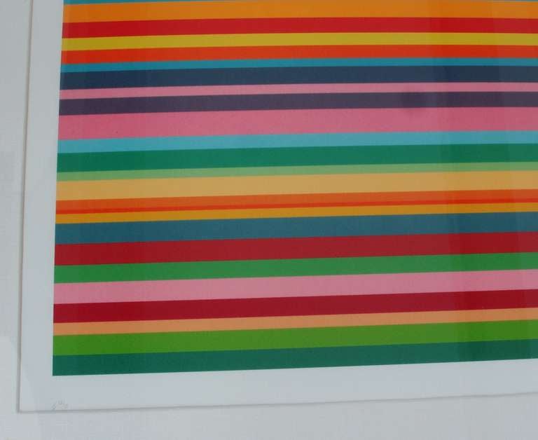 Absolutely striking, limited edition, Kenneth Noland lithograph on paper, 
