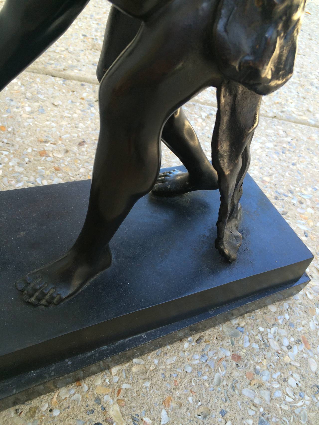 Renaissance Patinated Bronze, of Hercules and Antaeus