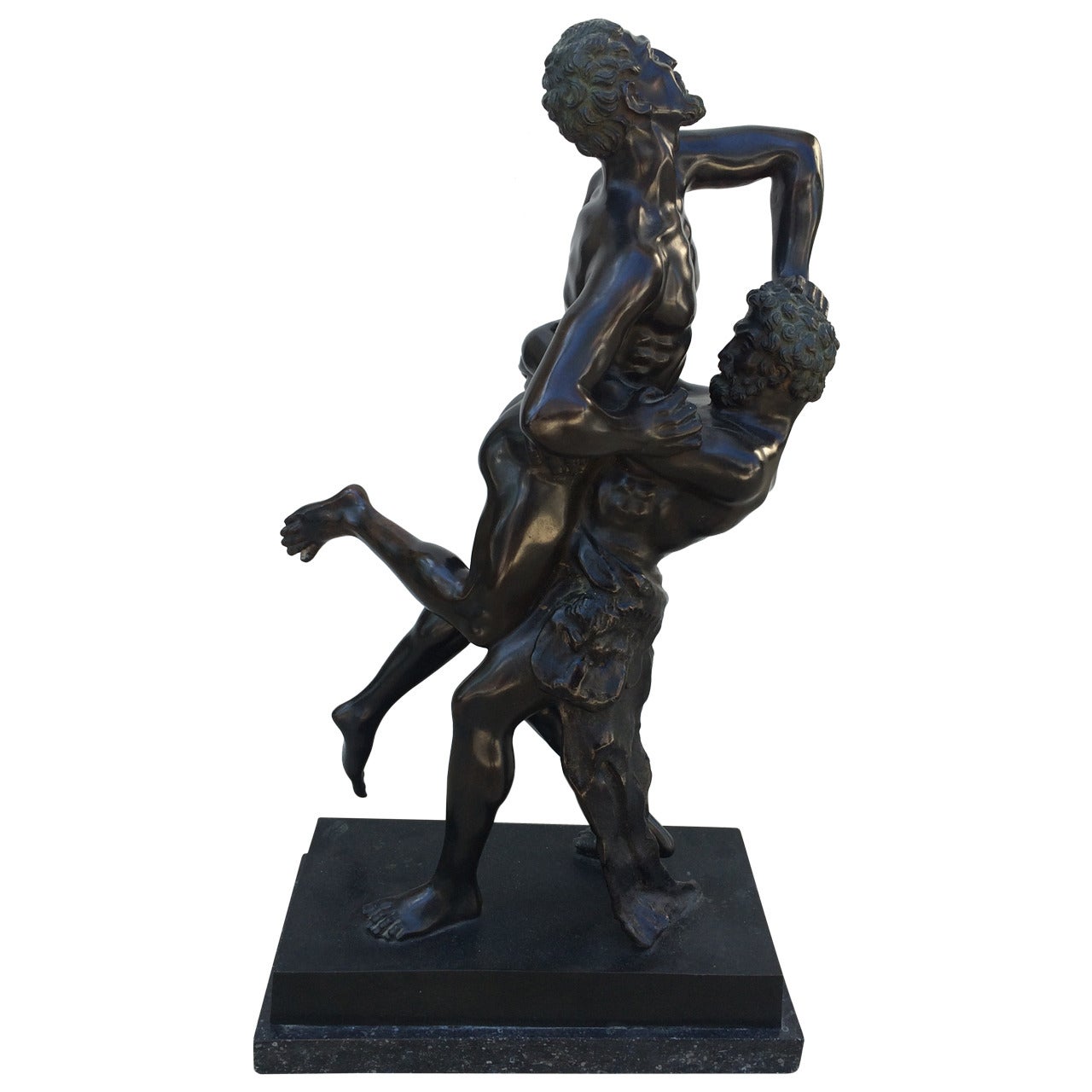 Patinated Bronze, of Hercules and Antaeus For Sale