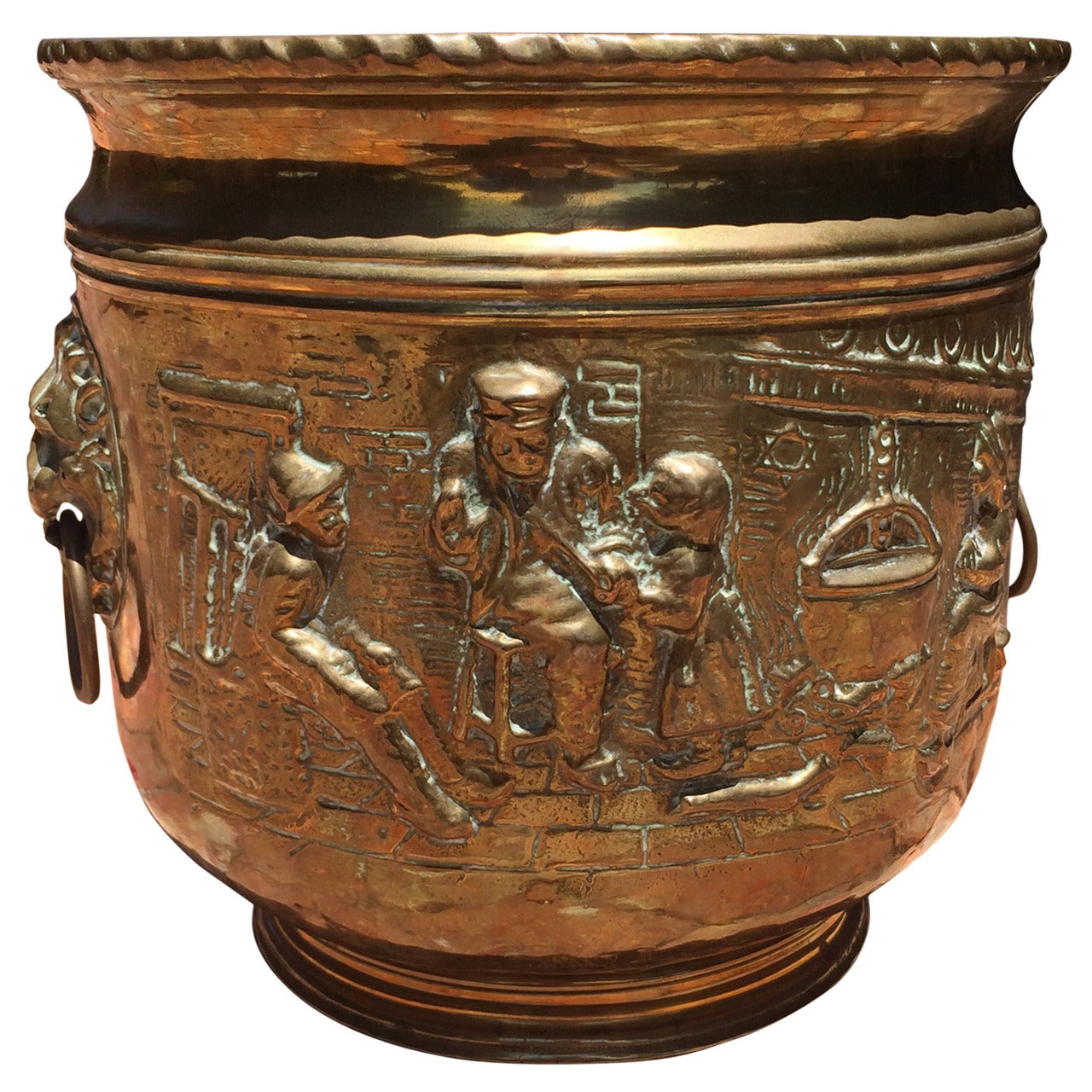 Brass Planter from the H.W. Keil Collection For Sale