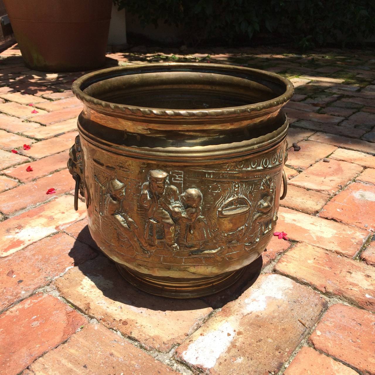 19th Century Brass Planter from the H.W. Keil Collection For Sale