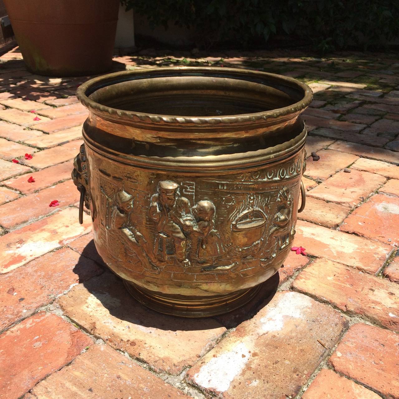 XIXe siècle Jardinière en laiton du H.W. Collection Keil en vente